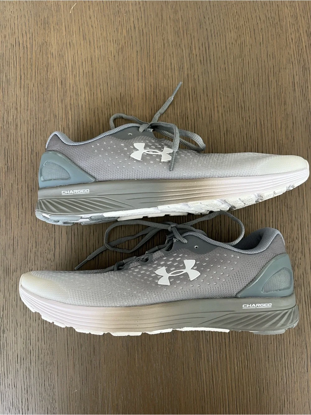 Under Armour Men's Charged Bandit 4 Running Shoes Gray White